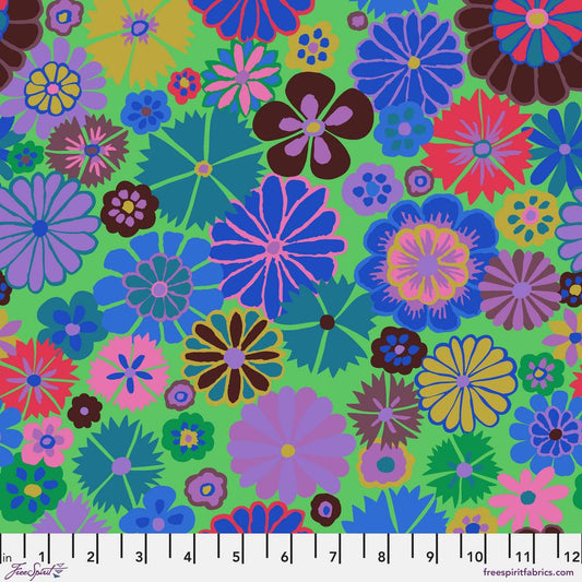 ***SALE*** FOLK FLOWER Blue PWGP204 Kaffe Fassett Collective AUGUST 2024