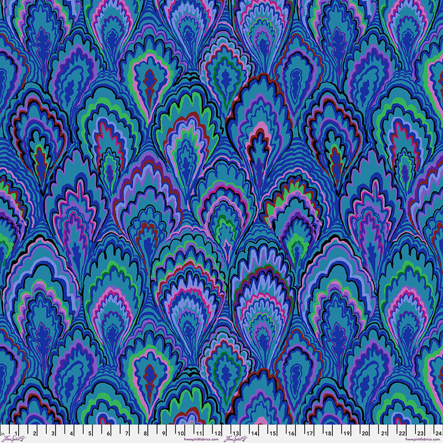 MARBLE SCALLOPS Blue PWGP207 Kaffe Fassett Collective FEBRUARY 2025