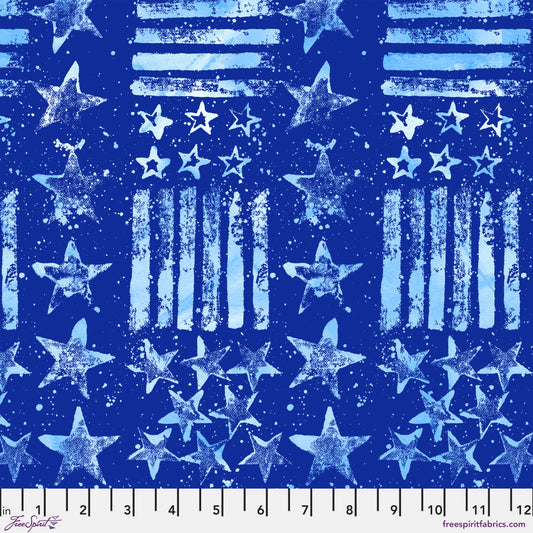 FreeSpirit Americana Stars and Stripes Large - Blue - PWKP089.BLUE