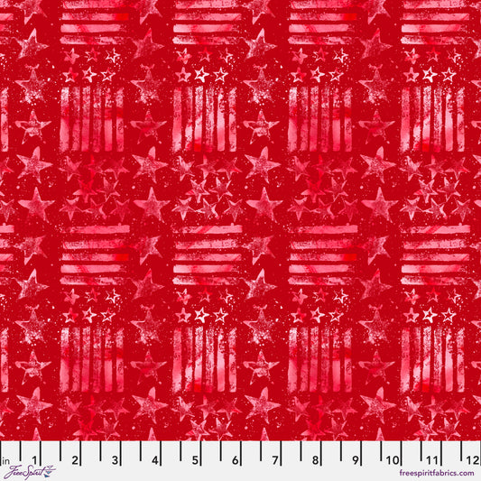 FreeSpirit Americana Stars and Stripes SM - Red - PWKP090.RED