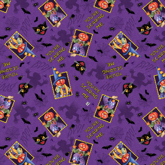 YOURE SCARING ME - Purple - Spooky Cute Halloween PWMY011.PURPLE Mary Englebreit - May 2025