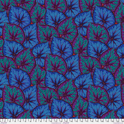 BEGONIA LEAVES COBALT PWPJ018 Philip Jacobs