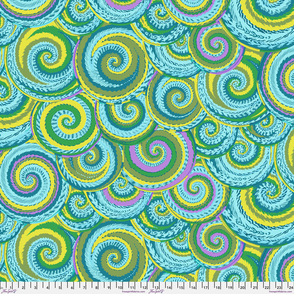CURLY BASKETS GREEN PWPJ066  PHILIP JACOBS Kaffe Fassett Collective FEBRUARY 2024