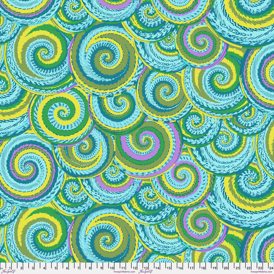 CURLY BASKETS GREEN PWPJ066  PHILIP JACOBS Kaffe Fassett Collective FEBRUARY 2024