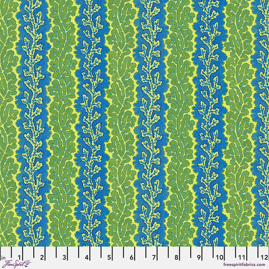 ***SALE***Coral Stripe - Green - Utopia - Snow Leopard Designs for FREESPIRIT -  PWSL152.GREEN