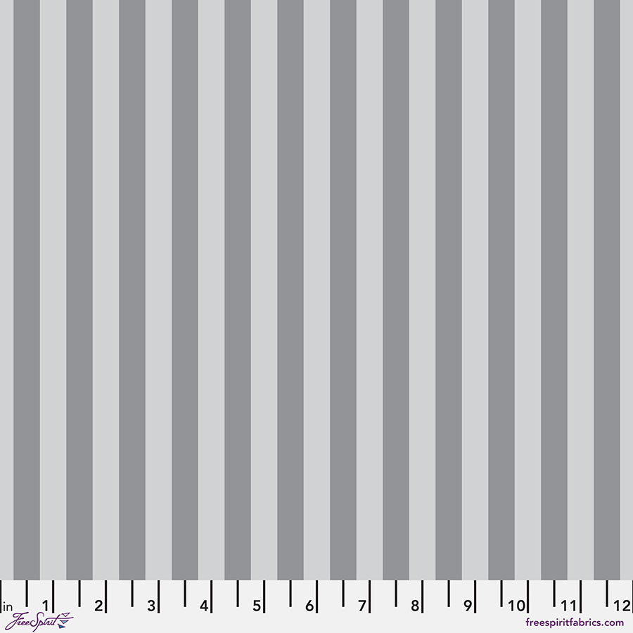 PRE-ORDER - TENT STRIPE - FOG- True Colors Graywork PWTP069.FOG - Tula Pink - October 2025