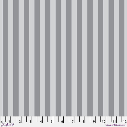 PRE-ORDER - TENT STRIPE - FOG- True Colors Graywork PWTP069.FOG - Tula Pink - October 2025