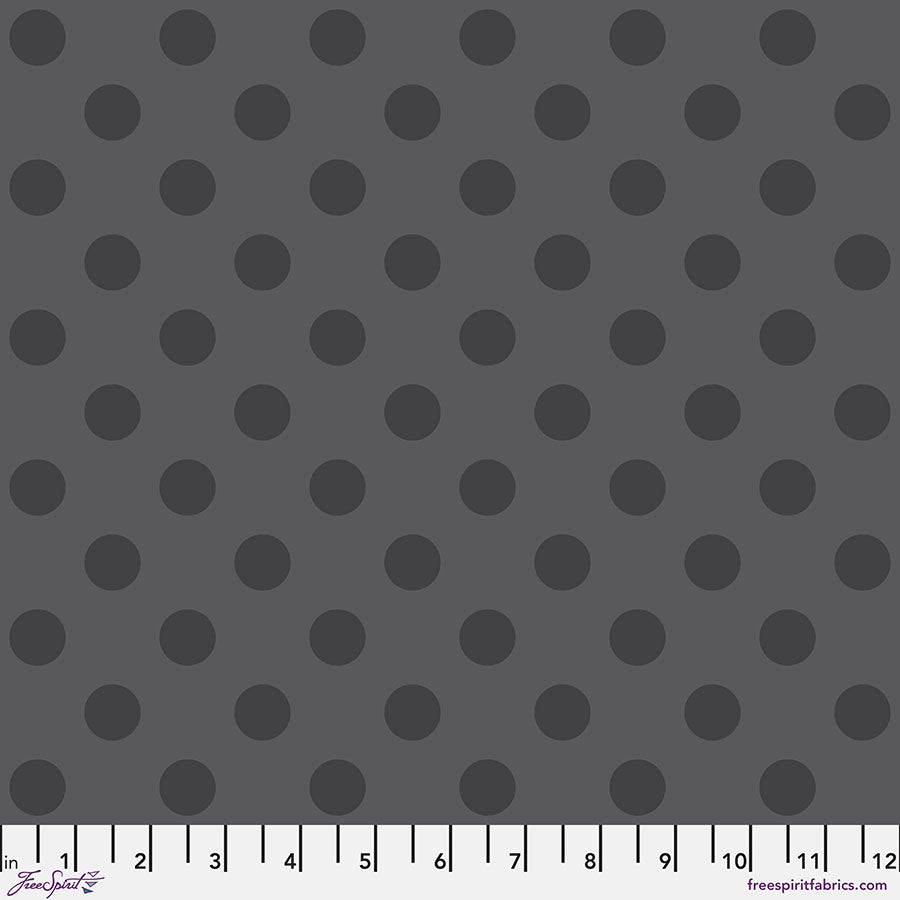 PRE-ORDER - POM POM - CARBON - True Colors Graywork PWTP118.CARBON - Tula Pink - October 2025