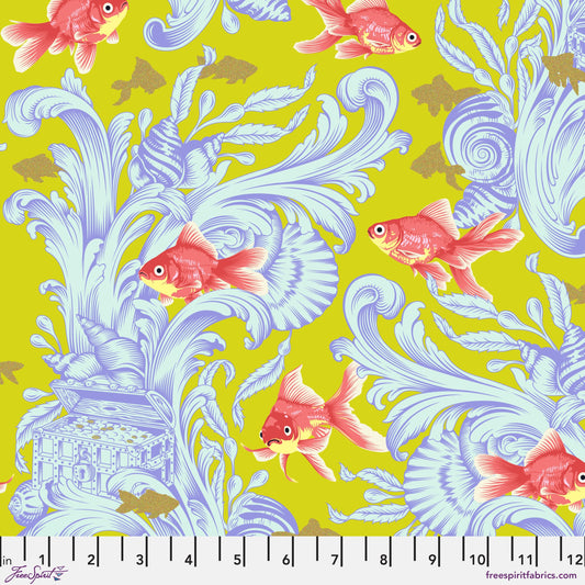 ***SALE*** TREADING WATER - CLOVER - Metallic Besties PWTP213.CLOVER Tula Pink