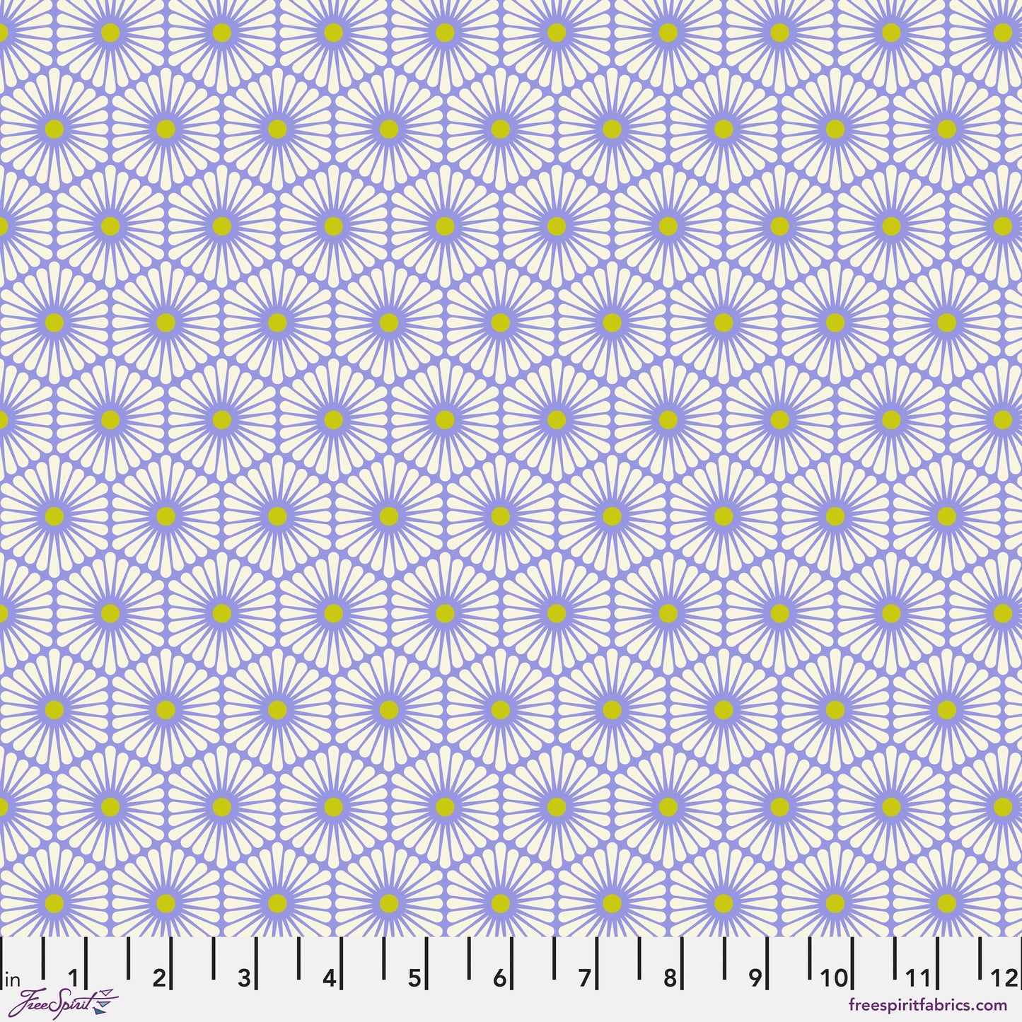***SALE*** DAISY CHAIN - BLUEBELL - Metallic Besties PWTP220.BLUEBELL Tula Pink