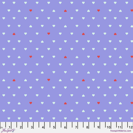 ***SALE*** UNCONDITIONAL LOVE - BLUEBELL - Metallic Besties PWTP221.BLUEBELL Tula Pink