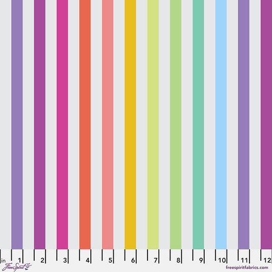 PRE-ORDER - DISCO STRIPE - WHISPER - True Colors Graywork PWTP231.WHISPER - Tula Pink - October 2025