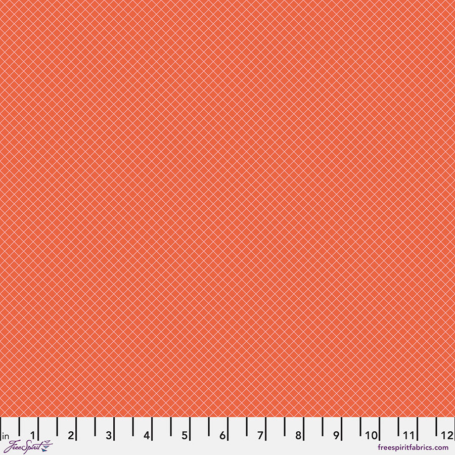 PRE-ORDER - ON THE GRID- SALMON - True Colors PWTP255.SALMON - Tula Pink - APRIL 2025