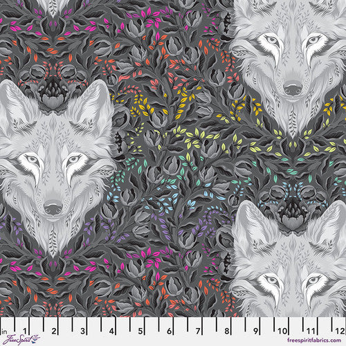 PRE-ORDER - WOLF OF PINK STREET- CARBON- Graywork PWTP256.CARBON - Tula Pink - October 2025