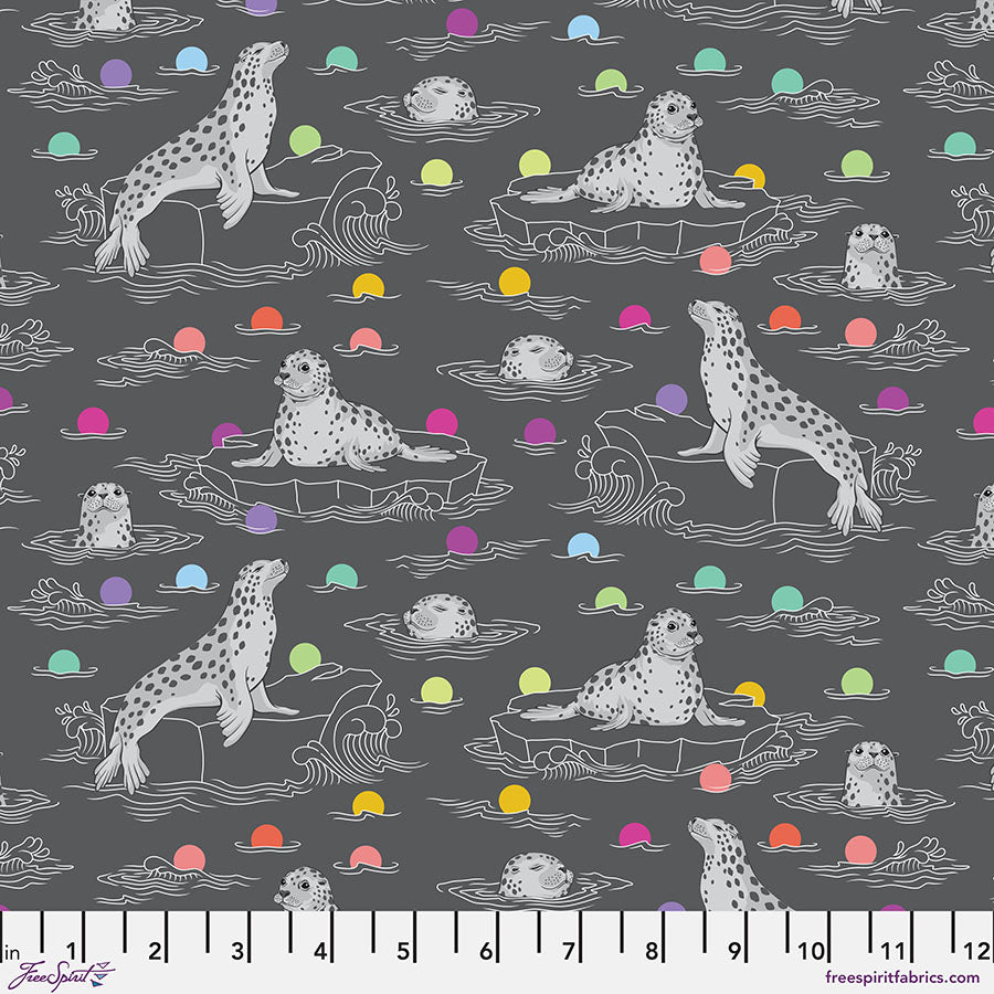 PRE-ORDER - SEAL THE DEAL- CARBON- Graywork PWTP259.CARBON - Tula Pink - October 2025