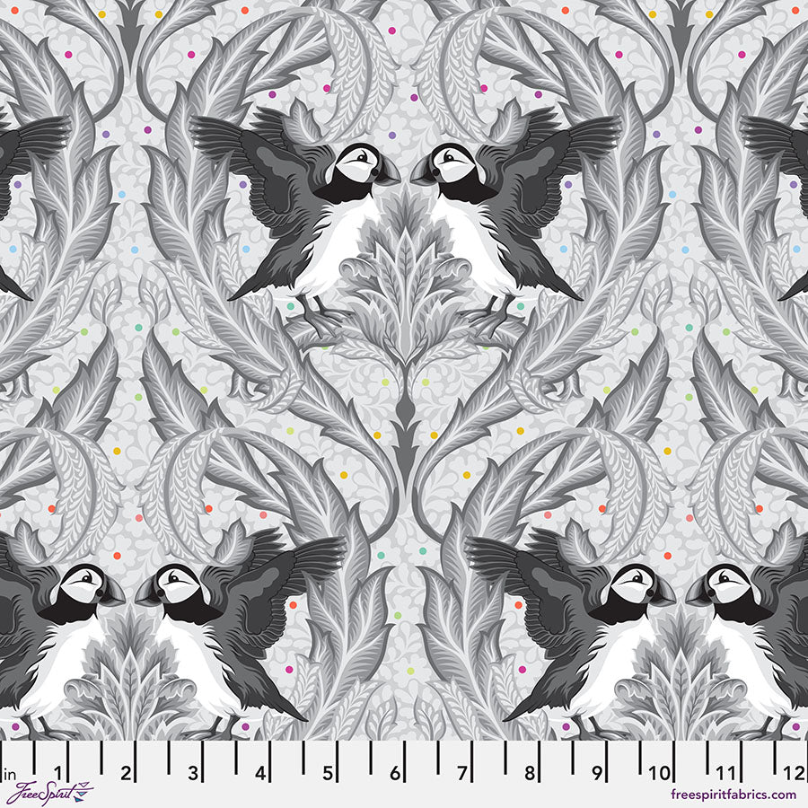 PRE-ORDER - HUFFIN & PUFFIN- WHISPER- Graywork PWTP260.WHISPER - Tula Pink - October 2025