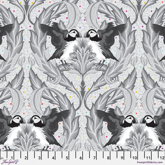 PRE-ORDER - HUFFIN & PUFFIN- WHISPER- Graywork PWTP260.WHISPER - Tula Pink - October 2025