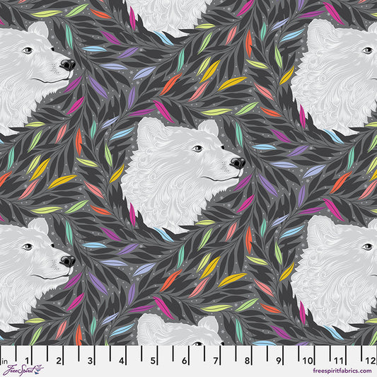 PRE-ORDER - JUST BEARLY- CARBON- Graywork PWTP261.CARBON - Tula Pink - October 2025