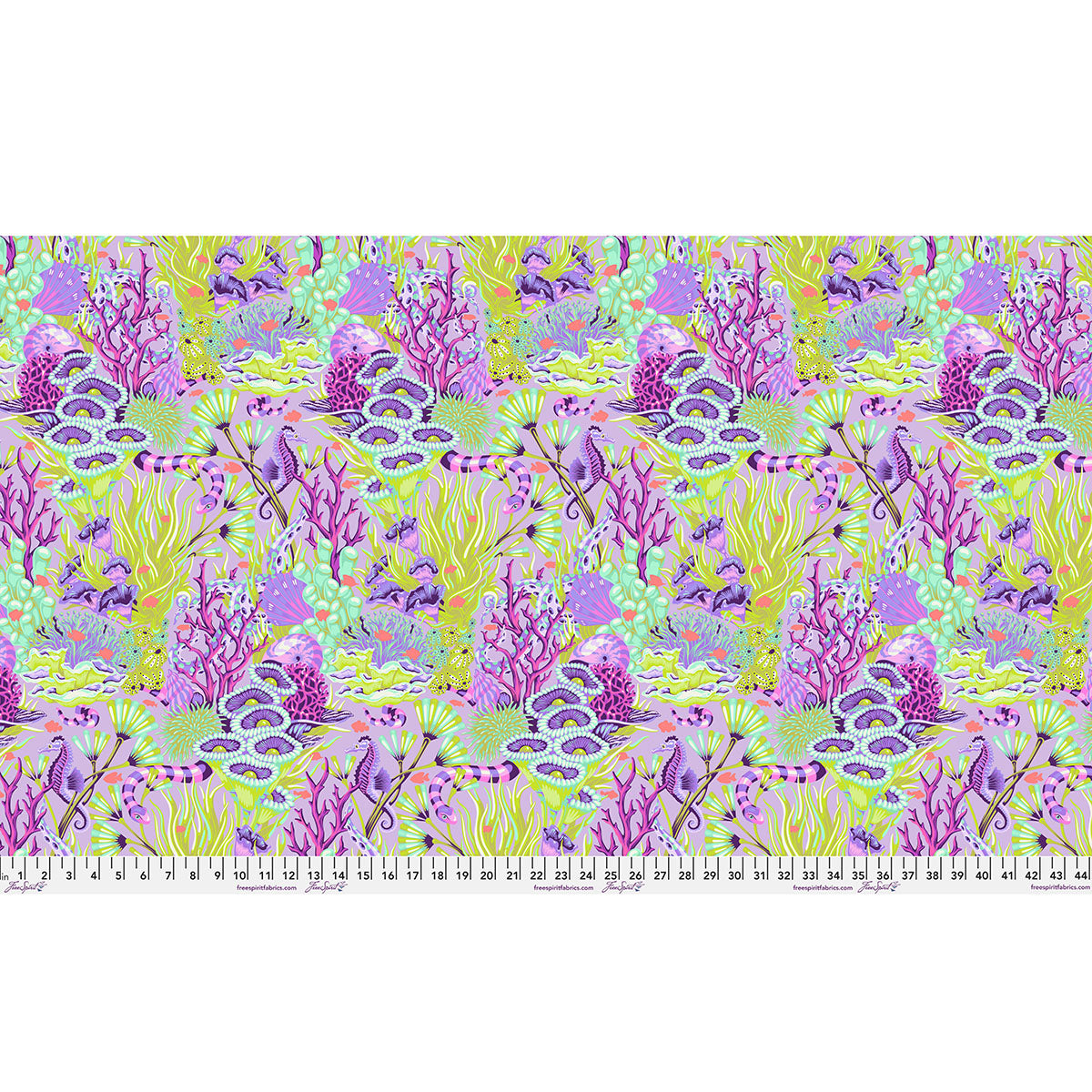 PRE-ORDER Reef What You Sew - Ultraviolet - Floral Reef - Tula Pink - PWTP264.ULTRAVIOLET - April 2026