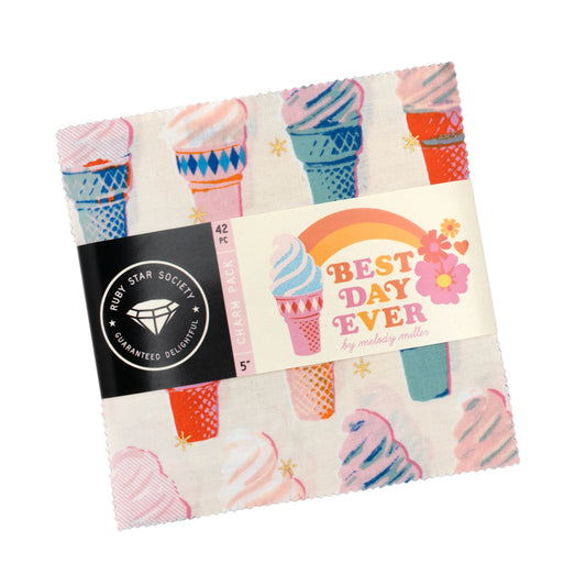 Pre-order 2.5" - 42pcs- Best Day Ever MINI CHARM PACK- by Melody Miller for Ruby Star Society - S0102MC