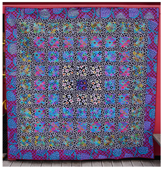 PRE-ORDER! THE SASHED TRIP QUILT KIT 83" Square -  Kaffe Fassett Collective - February 2024