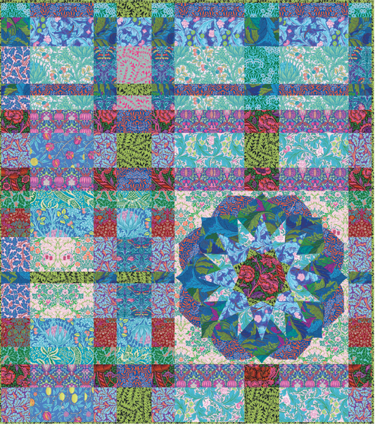 Bohemian Plaid Fabric Pack -  64" X 72"  - Kaffe Fassett x W. Morris Collection