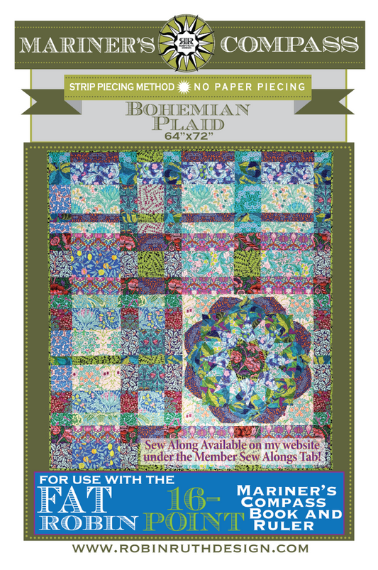Bohemian Plaid Fabric Pack -  64" X 72"  - Kaffe Fassett x W. Morris Collection