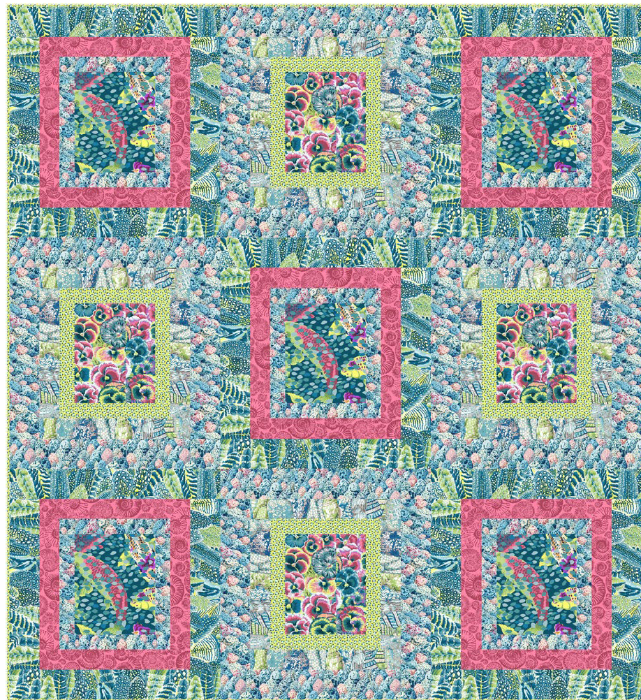 Ripples - Teal Quilt - Download PDF Pattern