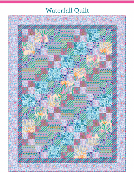 Pre-order Waterfall Quilt Kit - December 2025 - 55" x 73" Kaffe Fassett Collective From the Archives