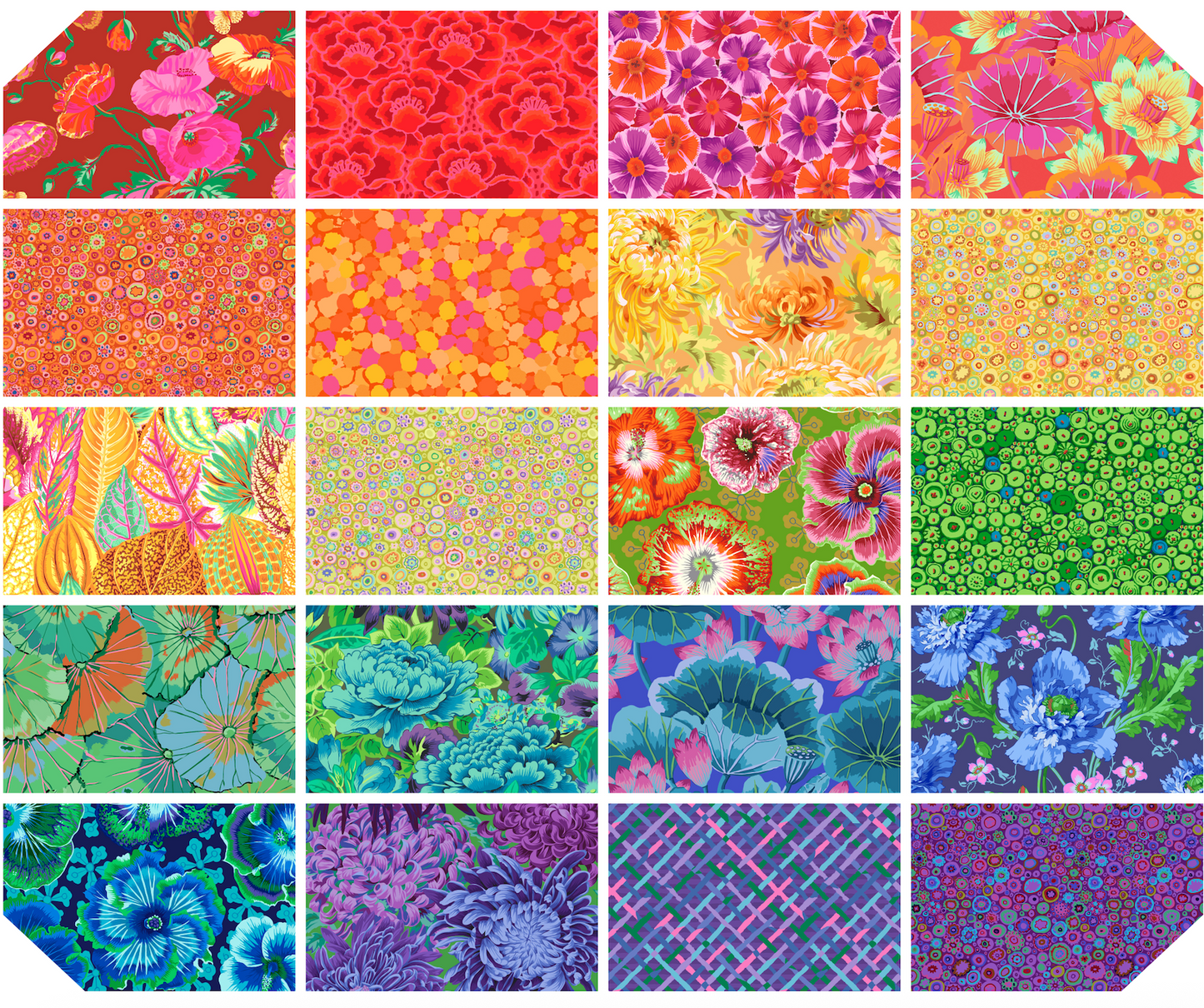 5" - 42pcs- CLASSIC PLUS CHARM PACK- SPECTRUM FB6CPGP  Kaffe Fassett Collective