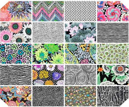 5" - 42pcs- CLASSIC PLUS CHARM PACK- POLARIS FB4FQGP  Kaffe Fassett Collective