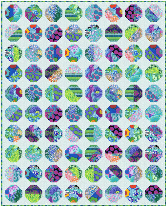 Balls in the Air Quilt - Cool - Download PDF Pattern