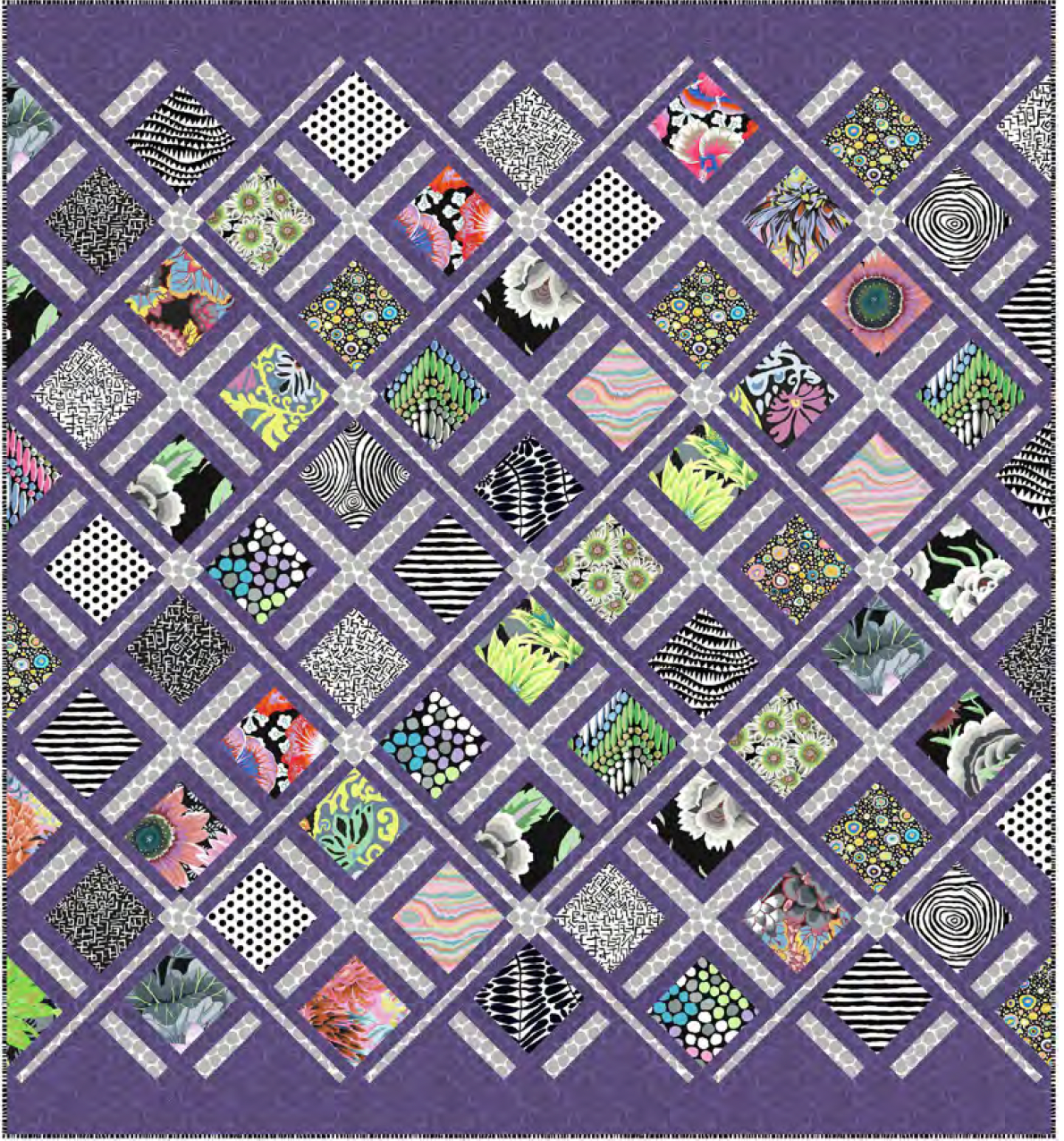 WOODSHIRE QUILT KIT - POLARIS - Kaffe Fassett Collective Fabrics