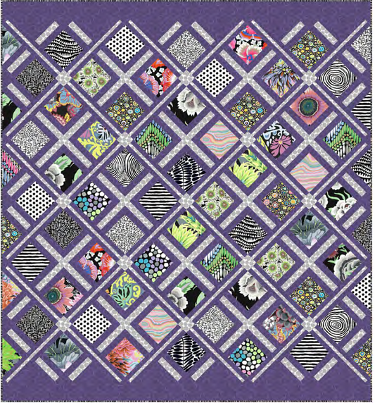 WOODSHIRE QUILT KIT - POLARIS - Kaffe Fassett Collective Fabrics