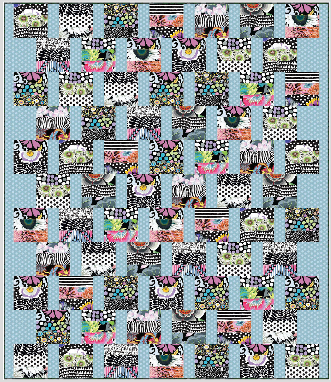 WHARF STREET QUILT KIT - Polaris - Kaffe Fassett Collective Fabrics