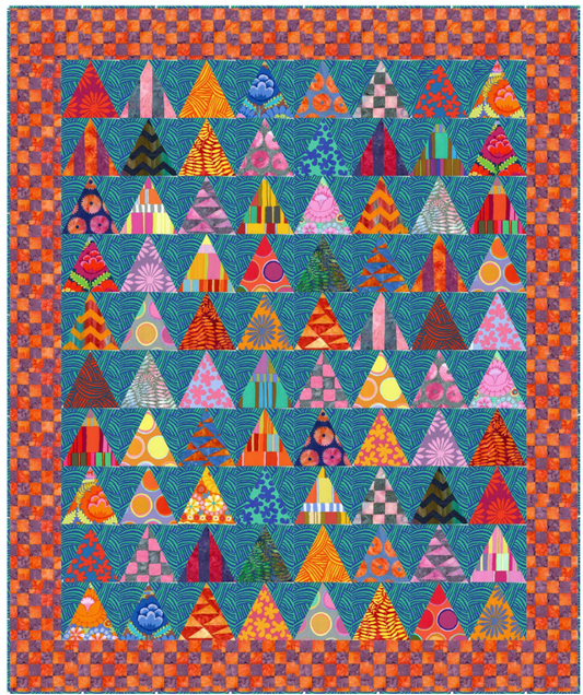 Triangles Quilt - Download PDF Pattern