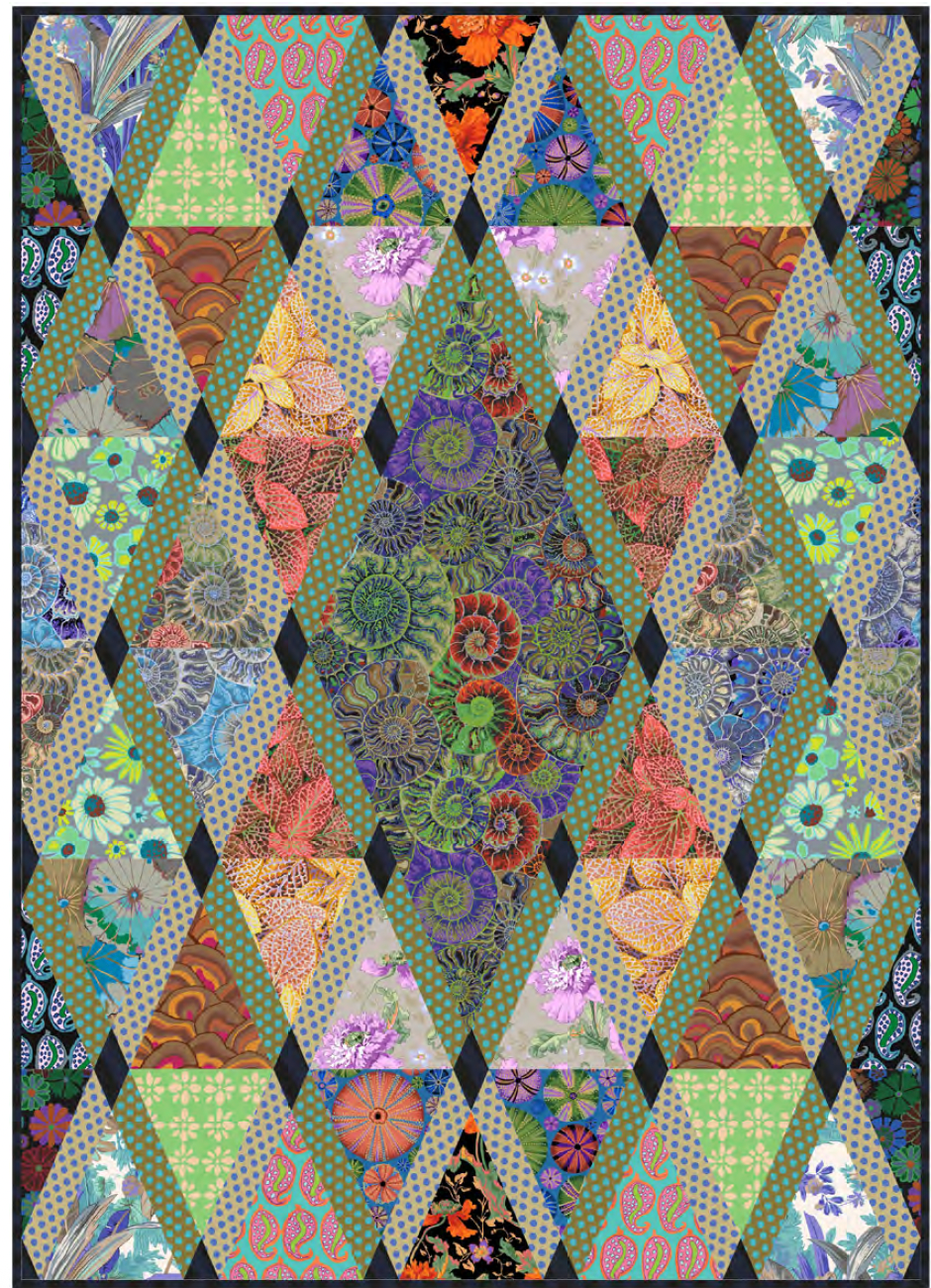 Elegant Diamonds in the Rough Quilt - Download PDF Pattern