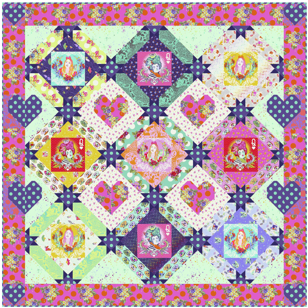 Queen of Hearts Quilt - Download PDF Pattern