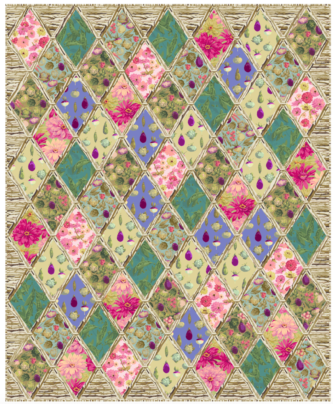 Bountiful Garden Quilt - Download PDF Pattern