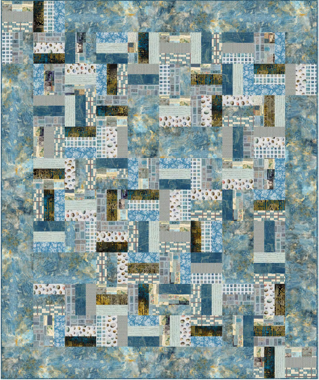 Brush Strokes Quilt- Download PDF Pattern