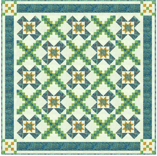 Seaside Cottage Quilt - Download PDF Pattern