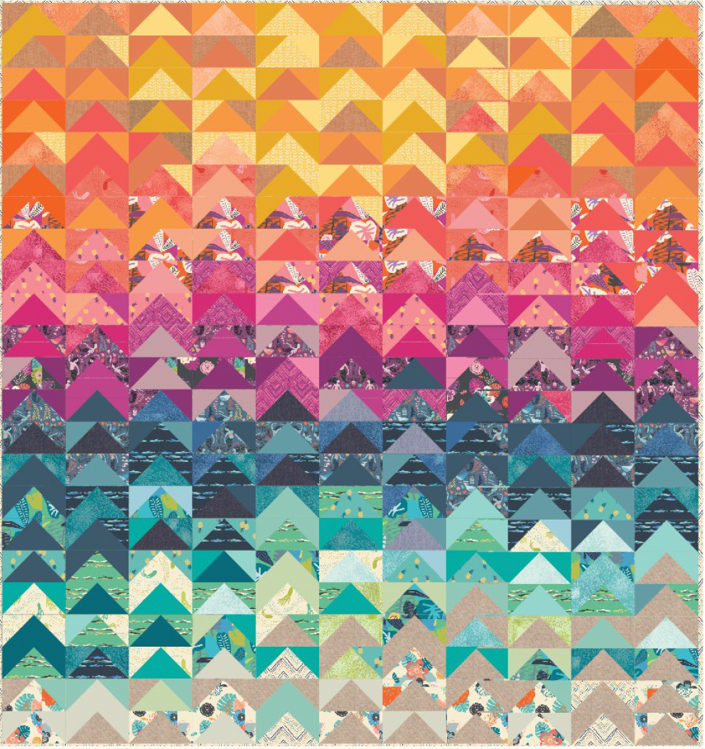 Bon Bini Sunset Quilt - Download PDF Pattern
