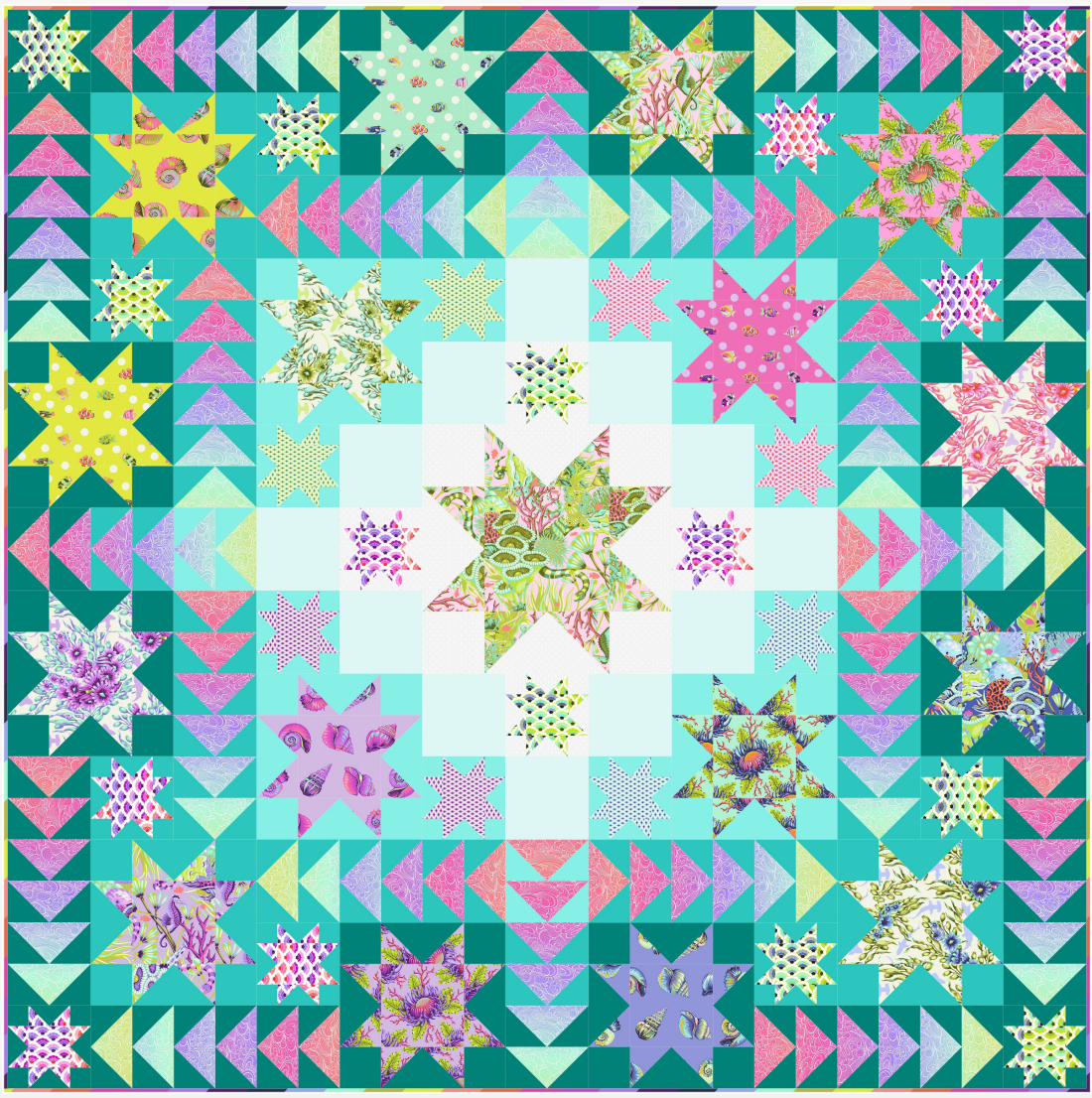 Sea Stars Quilt - Download PDF Pattern