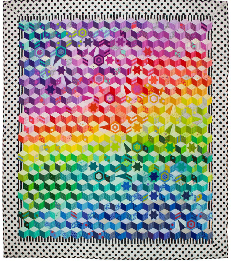 Tumbling Cosmos Block Quilt - Download PDF Pattern