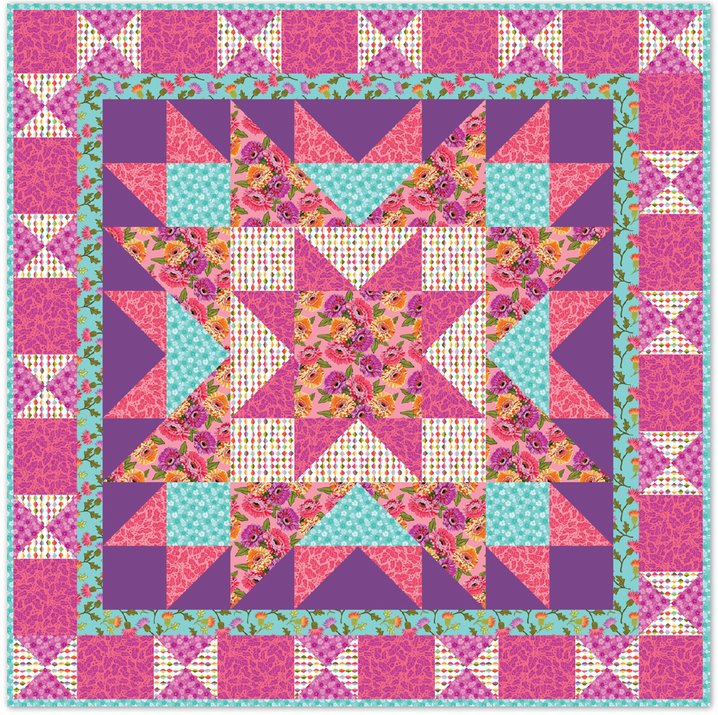 Dodi's Star Quilt - Download PDF Pattern