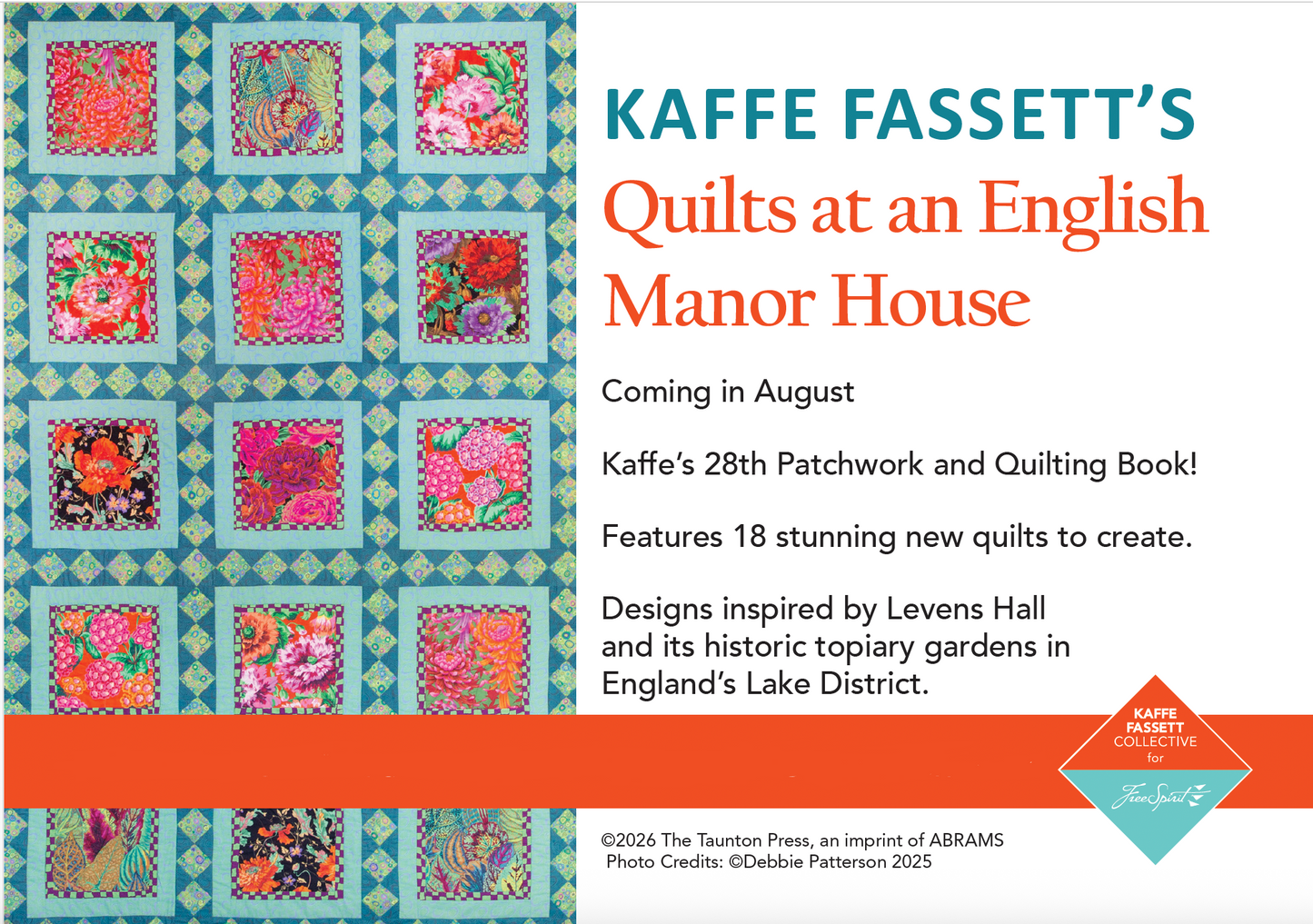 PRE-ORDER Quilts at an English Manor House - 144 Pages - late August 2026