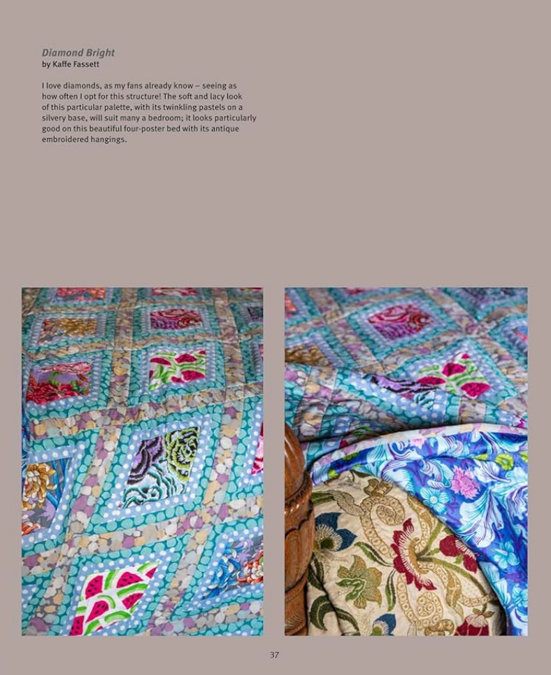 PRE-ORDER Diamond Bright Quilt – Fabric Pack -  76 1/2" x 93 1/2" - Kaffe Fassett Collective - Quilts at an English Manor House