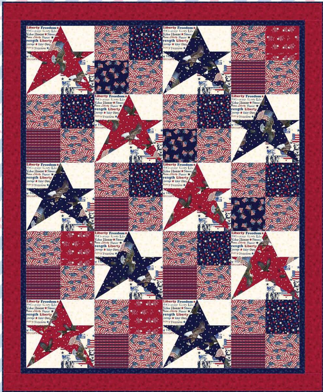 America Lives On Quilt- Download PDF Pattern