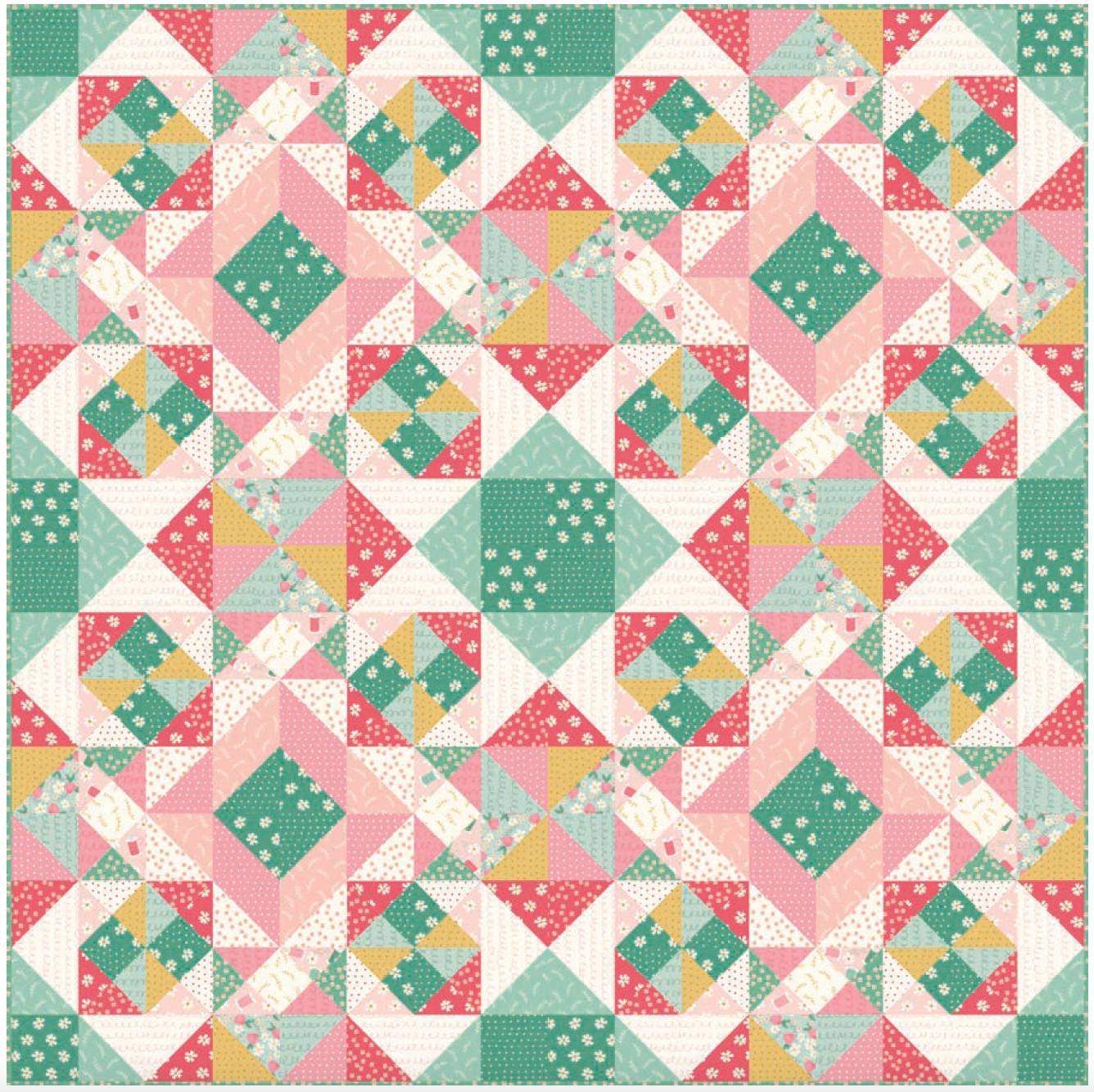 Bloom and Sew Quilt- Download PDF Pattern