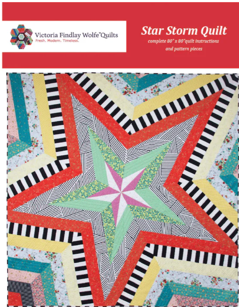 Star Storm Quilt- Paper Pattern - By Victoria Findlay Wolfe